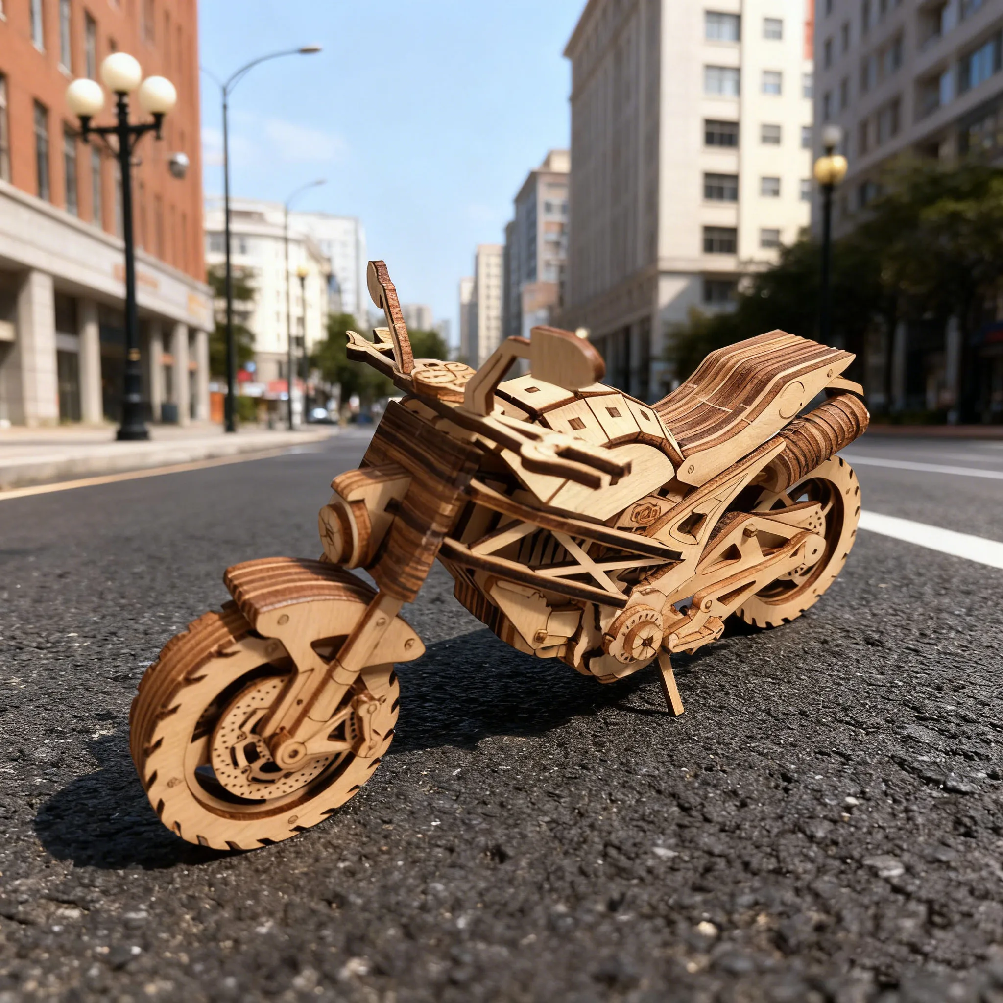 3D Wooden Puzzle Motorcycle DIY Hand-Assembled Model Creative Holiday Birthday Gift Toy
3D Wooden Puzzle Motorcycle DIY Hand-Assembled Model Creative Holiday Birthday Gift Toy