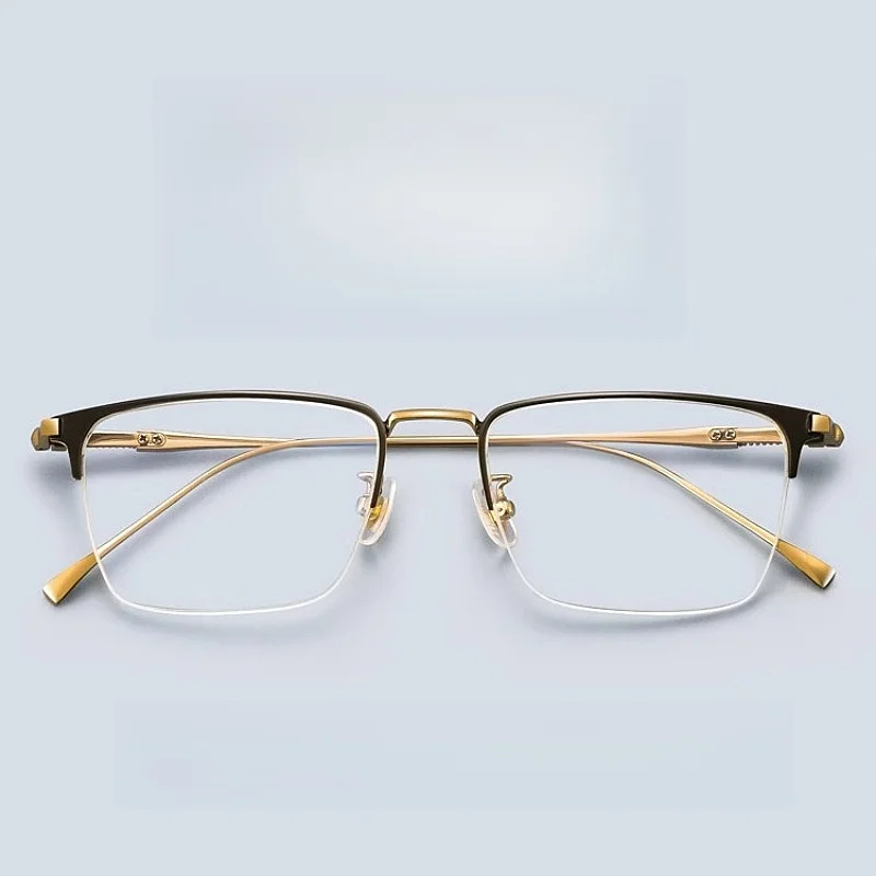 β Titanium Eyeglass Frame Retro Business Half Frame Men's Eyeglass Frame Ultra Light Optical Prescription Eyeglass Frame 9011
β Titanium Eyeglass Frame Retro Business Half Frame Men's Eyeglass Frame Ultra Light Optical Prescription Eyeglass Frame 9011