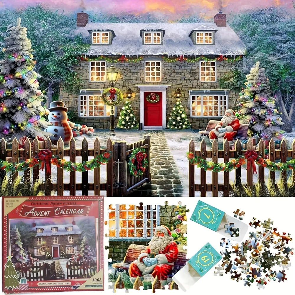 Puzzles 1000 Pieces Christmas Adult Puzzles for Family Game Night Fun Games Interactive Toys for Birthday Holiday Party Favors 
Puzzles 1000 Pieces Christmas Adult Puzzles for Family Game Night Fun Games Interactive Toys for Birthday Holiday Party Favors