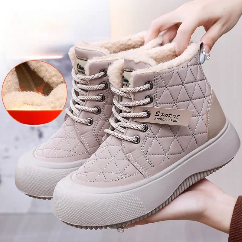 Женская обувь, зимние ботинки для женщин, новые зимние плюшевые удобные теплые уличные противоскользящие морозостойкие ботильоны Botas Mujer
Женская обувь, зимние ботинки для женщин, новые зимние плюшевые удобные теплые уличные противоскользящие морозостойкие ботильоны Botas Mujer