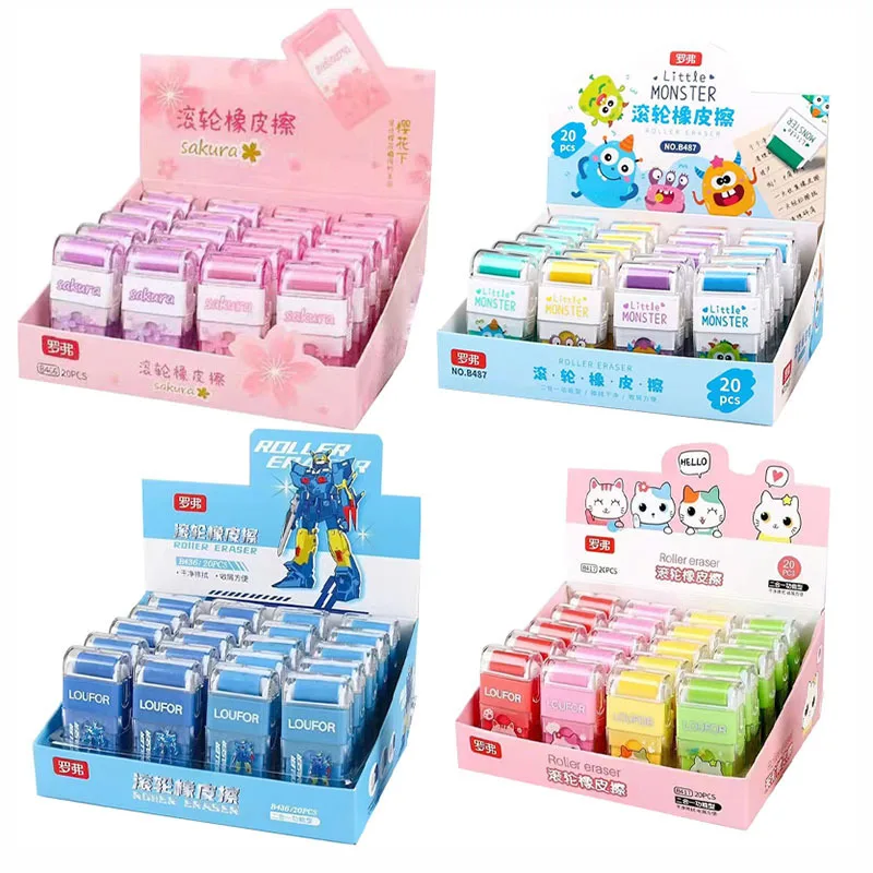 20pcs roller eraser blind box animal theme cute dual-use cleaning eraser for elementary school students rolling cleaning erase 
20pcs roller eraser blind box animal theme cute dual-use cleaning eraser for elementary school students rolling cleaning erase