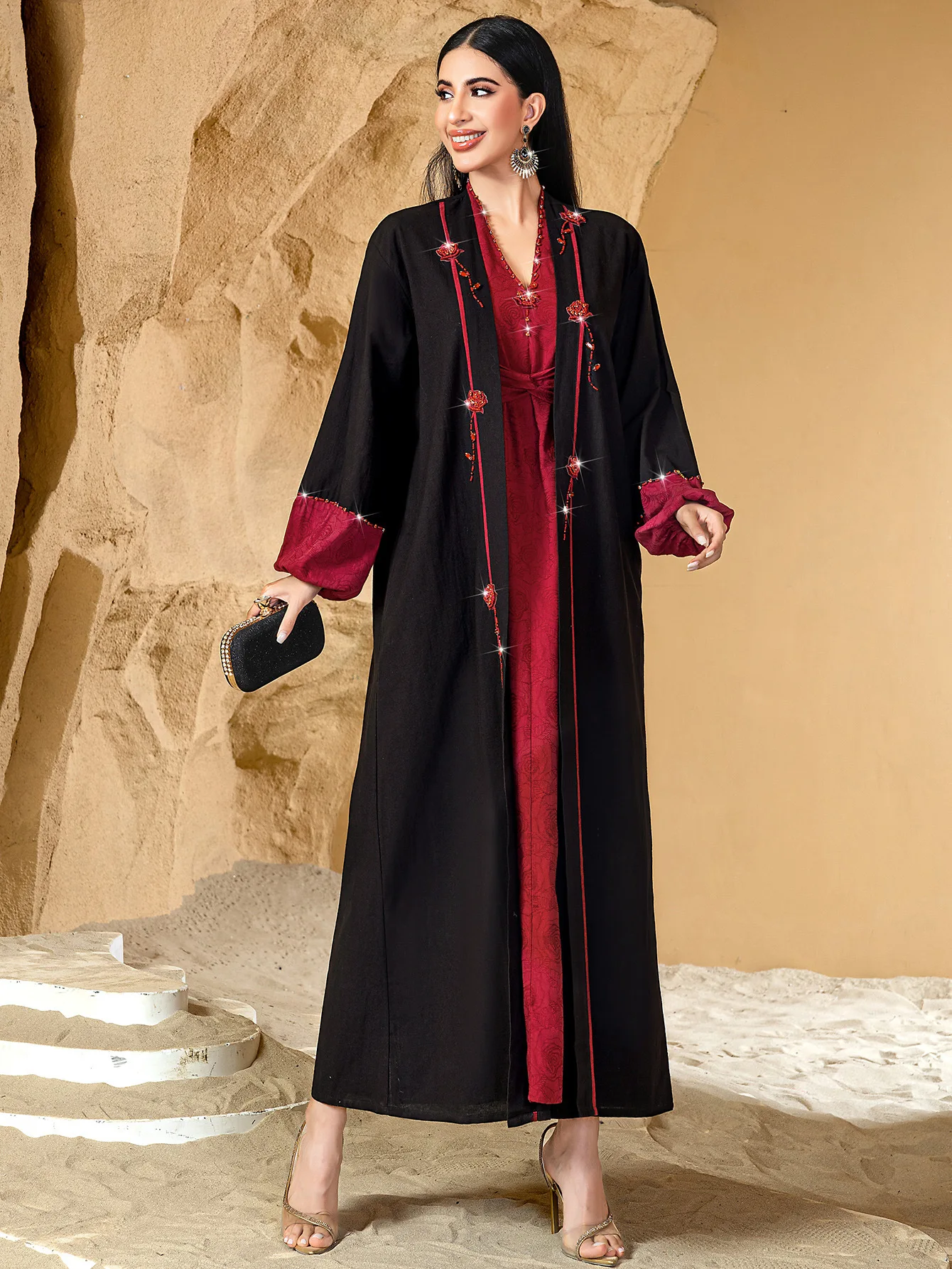 Eid Party Muslim Sets for Women Dubai Abaya Kimono Jalabiya Long Cardigan Dress Suit Kebaya Caftan Marocain Femme Robe Ramadan
Eid Party Muslim Sets for Women Dubai Abaya Kimono Jalabiya Long Cardigan Dress Suit Kebaya Caftan Marocain Femme Robe Ramadan