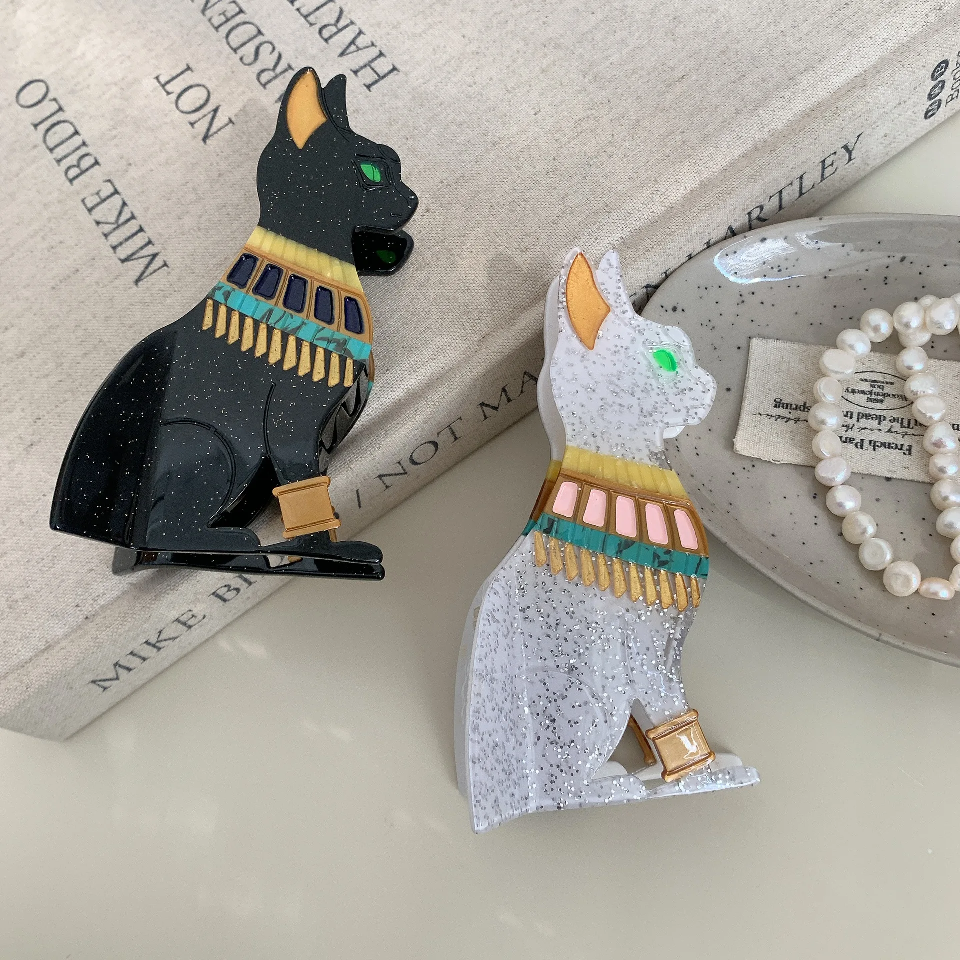 1pc New Personalized Egyptian Cat Acetic Acid Hair Puller, Cute European and American Cat Hair Clip and Accessories
1pc New Personalized Egyptian Cat Acetic Acid Hair Puller, Cute European and American Cat Hair Clip and Accessories