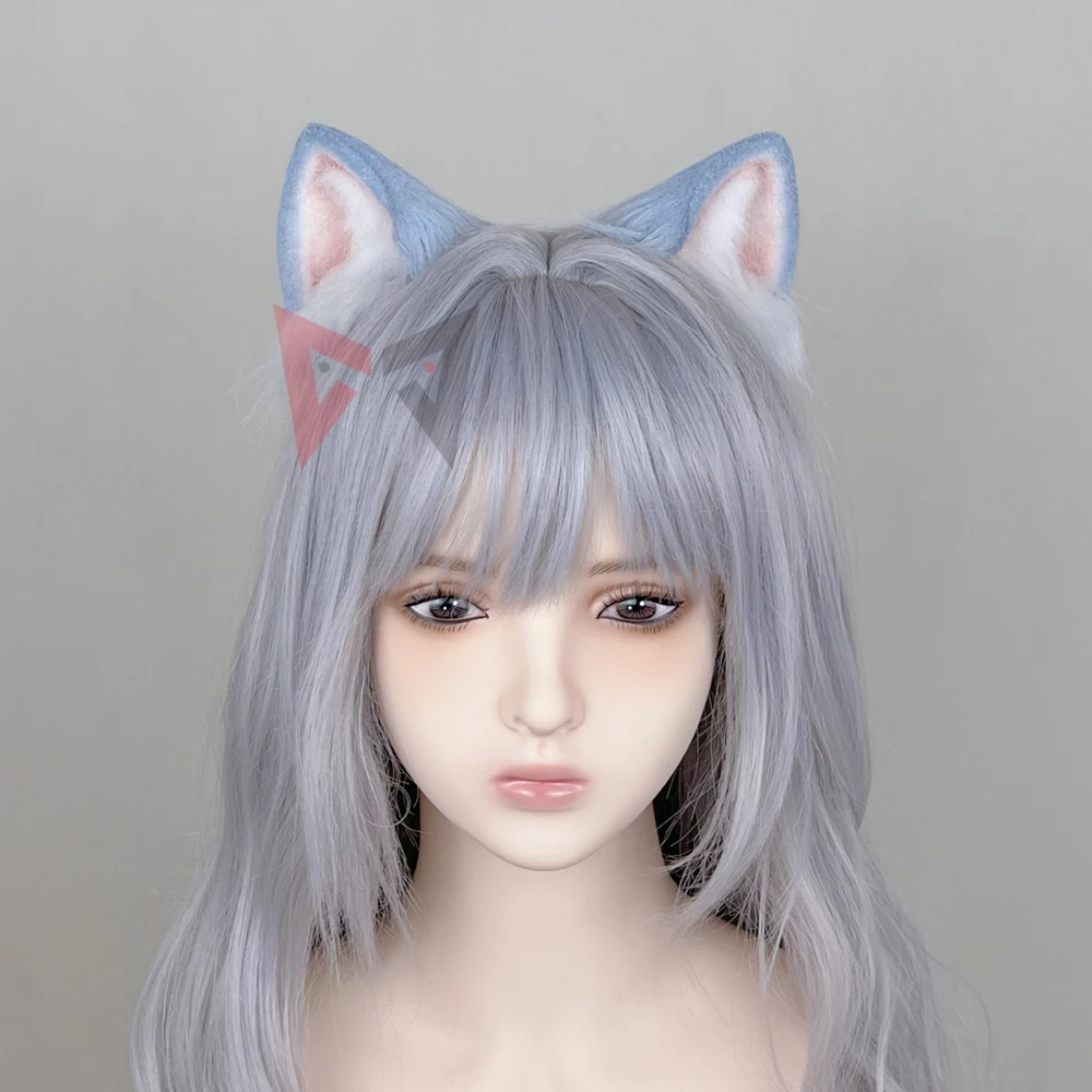 New Genshin Impact Kamisato Ayaka Cosplay Prop Blue Cat Ears Hairhoop Headwear Hand Made Work
New Genshin Impact Kamisato Ayaka Cosplay Prop Blue Cat Ears Hairhoop Headwear Hand Made Work
