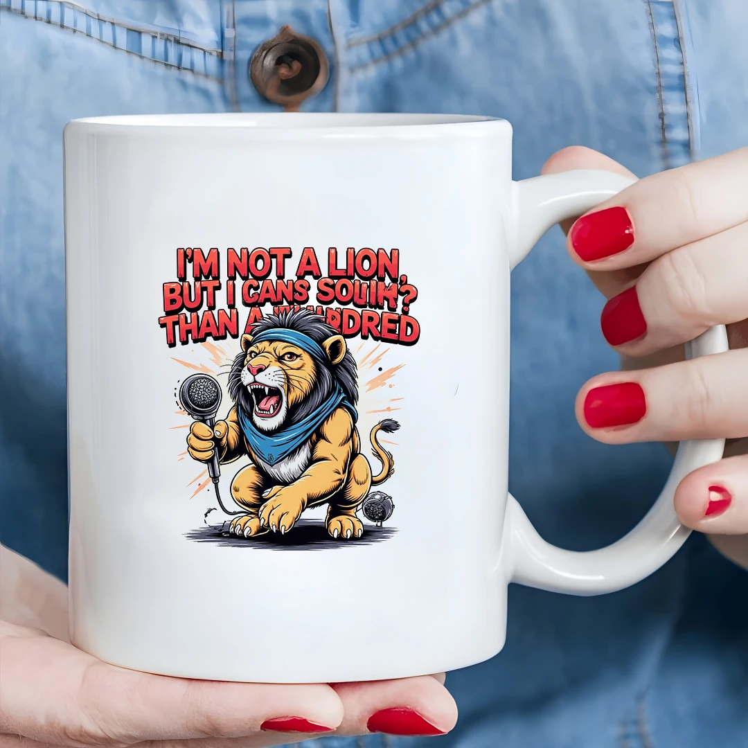 11oz Lion Singing Mug Cartoon Fun Kids Hot Beverage Cup Christmas Family Office Cup
11oz Lion Singing Mug Cartoon Fun Kids Hot Beverage Cup Christmas Family Office Cup