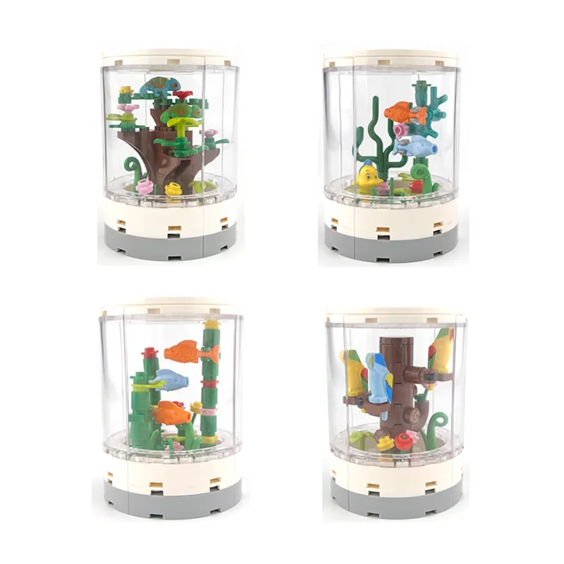 City Scene MOC Building Blocks Toys Parts DIY Bricks Animal Round Ornamental Tank Kits Chameleon Parrot Fish Tank
City Scene MOC Building Blocks Toys Parts DIY Bricks Animal Round Ornamental Tank Kits Chameleon Parrot Fish Tank