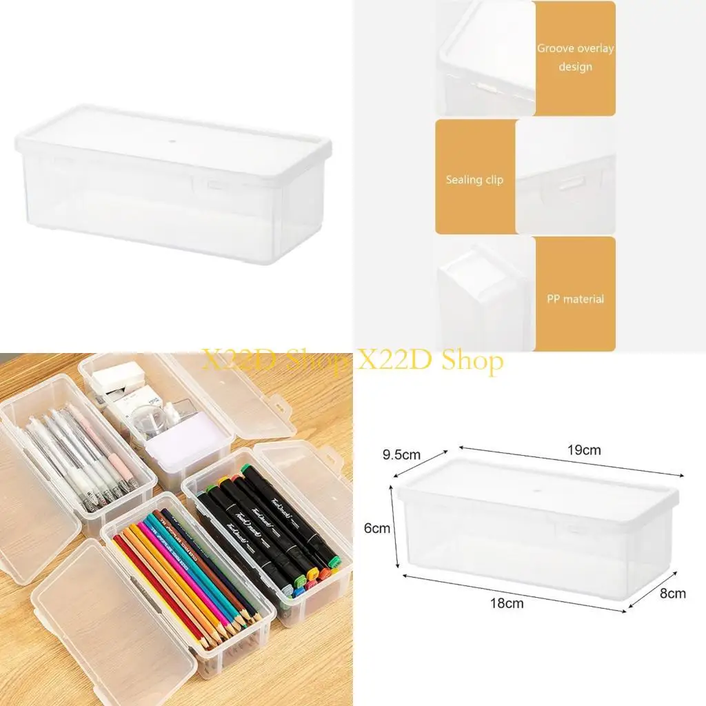 X22D Clear Pencil Box Pencil Case for Kids Large Capacity Plastic Storage
X22D Clear Pencil Box Pencil Case for Kids Large Capacity Plastic Storage