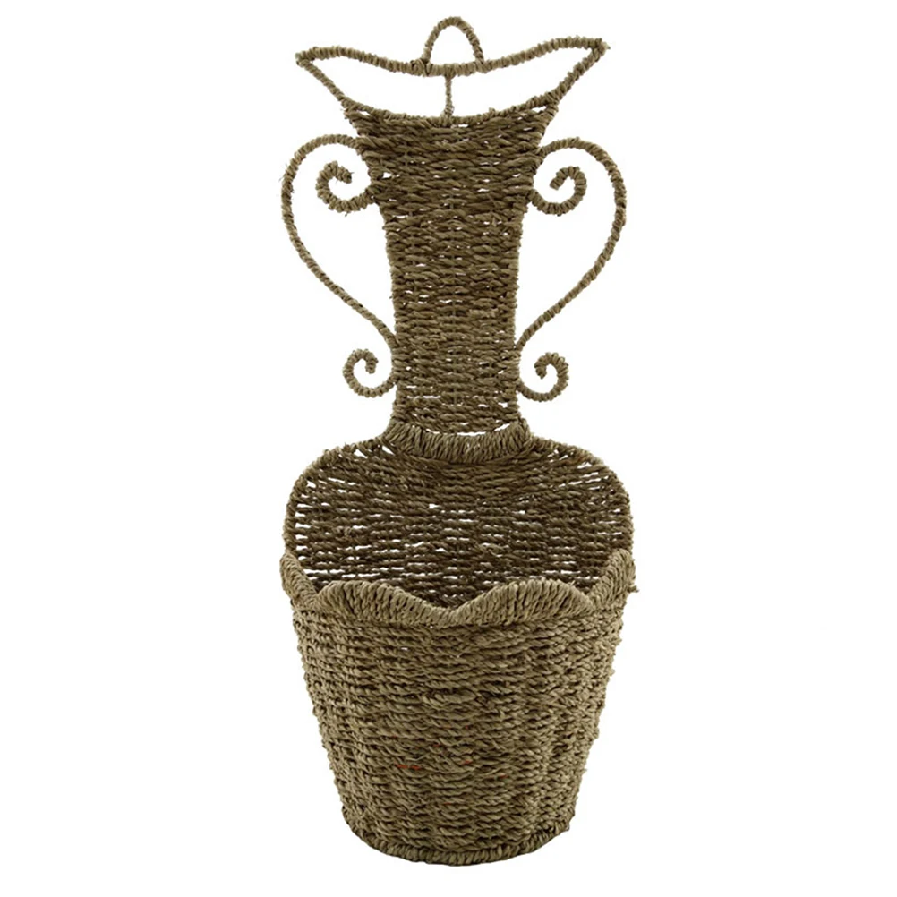 Wall Hanging Storage Basket Seaweed Weaving Iron Plant Holder H made Durable Breathable Non Fading Storage ganizer
Wall Hanging Storage Basket Seaweed Weaving Iron Plant Holder H made Durable Breathable Non Fading Storage ganizer