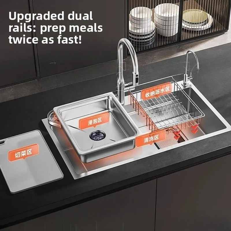 5,0 вулканический узор из нержавеющей стали 304, большая кухонная мойка с одним баком, мытье овощей, бытовая посуда, нано
5,0 вулканический узор из нержавеющей стали 304, большая кухонная мойка с одним баком, мытье овощей, бытовая посуда, нано