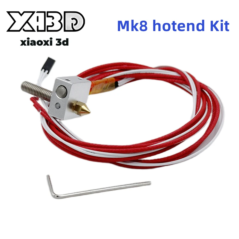 3D Printer MK7 Mk8 Hotend 12V 40W Assembled Kit J-head 0.4mm Nozzle 1.75mm Filament for Anet A2 A8 3D Printer Parts Universal
3D Printer MK7 Mk8 Hotend 12V 40W Assembled Kit J-head 0.4mm Nozzle 1.75mm Filament for Anet A2 A8 3D Printer Parts Universal