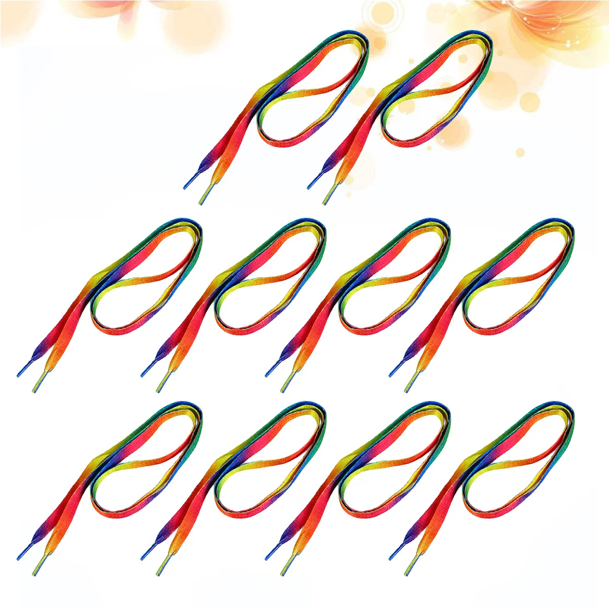 10Pairs 120Cm Rainbow Shoe Laces Gradient Color Flat Shoestrings for Sneakers Canvas Shoes Multipurpose Decorative Laces Uv
10Pairs 120Cm Rainbow Shoe Laces Gradient Color Flat Shoestrings for Sneakers Canvas Shoes Multipurpose Decorative Laces Uv