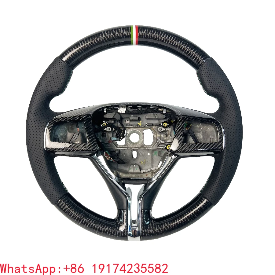 Carbon Fiber Sports Steering Wheel for Maserati Ghibli Quattroporte Folgore GranCabrio Grecale Levante GranTurismo
Carbon Fiber Sports Steering Wheel for Maserati Ghibli Quattroporte Folgore GranCabrio Grecale Levante GranTurismo