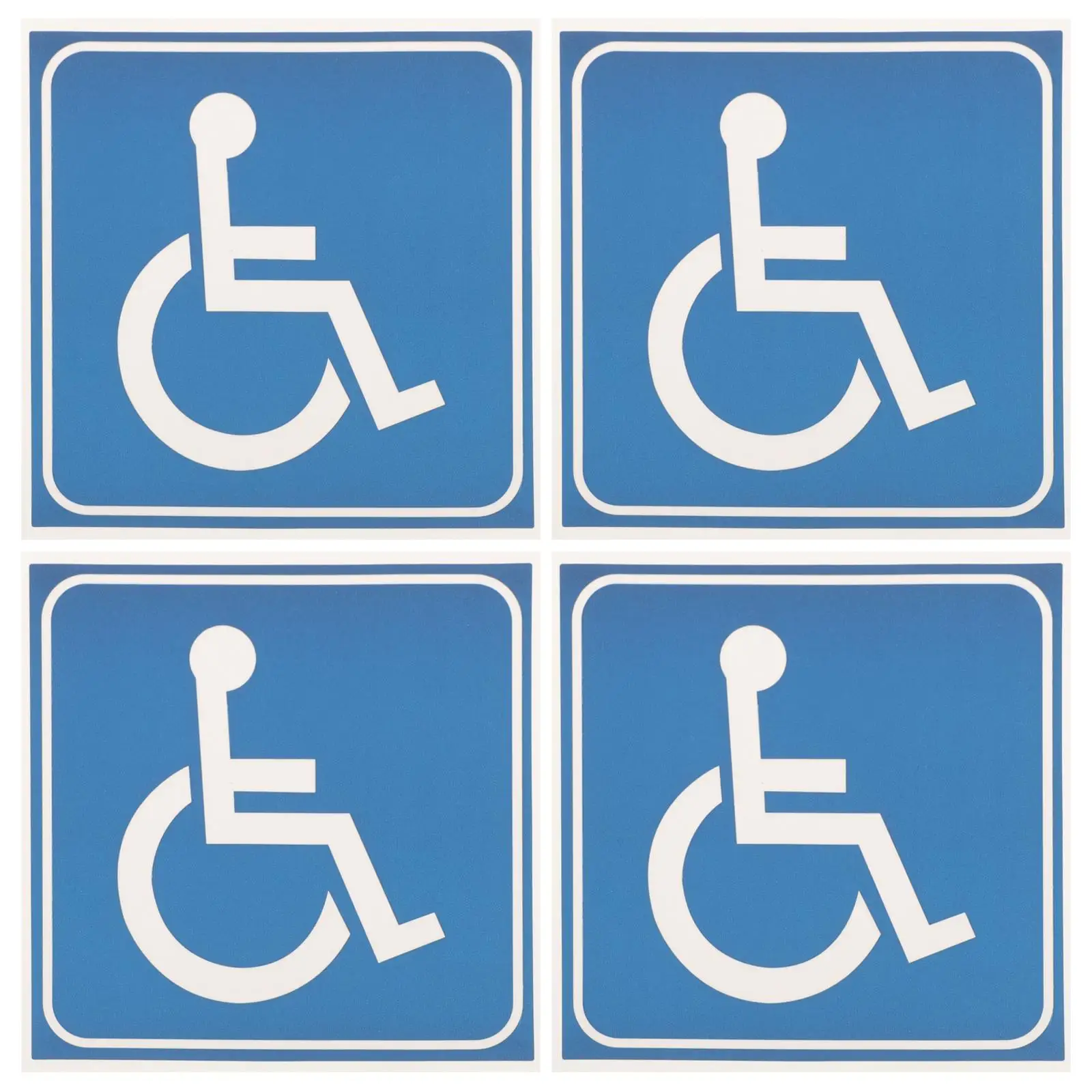 4pcs Disabled Wheelchair Sign Stickers Self Adhesive 3 Inch PVC Decals for Office Home Car Window Safe Long Lasting Practical
4pcs Disabled Wheelchair Sign Stickers Self Adhesive 3 Inch PVC Decals for Office Home Car Window Safe Long Lasting Practical