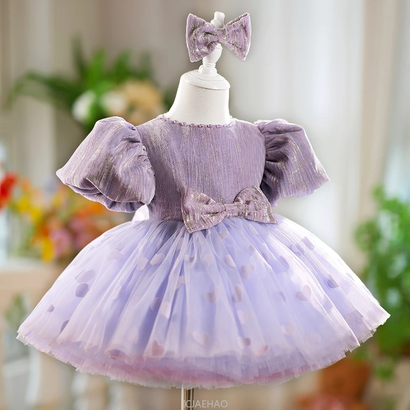 Party Dress 2025 Sleeve Tulle Princess Gown Kids Outfits Toddler Formal Wear Children Purple Girls Birthday Dresses Bow Bubble
Party Dress 2025 Sleeve Tulle Princess Gown Kids Outfits Toddler Formal Wear Children Purple Girls Birthday Dresses Bow Bubble