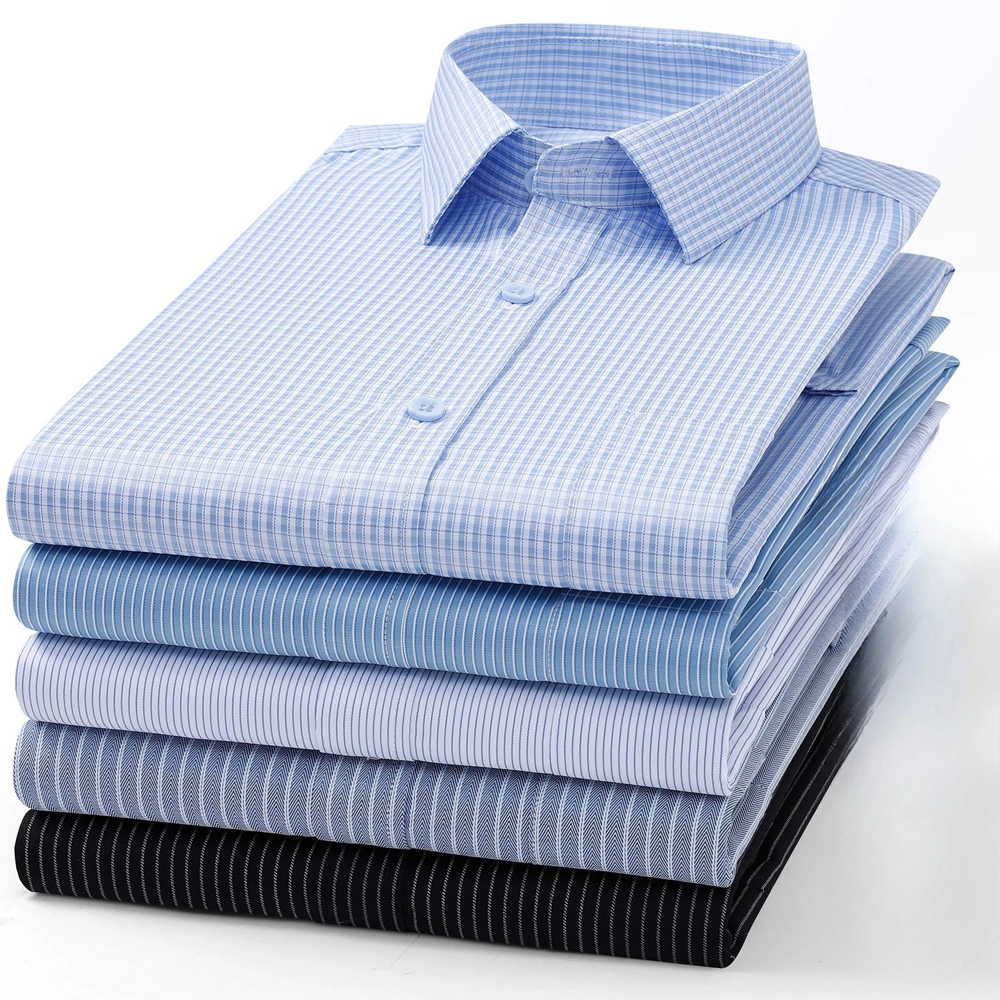 Fashion korean plaid elastic long sleeve shirts for men slim fit casual plian shirt single pocket striped elegant clothes
Fashion korean plaid elastic long sleeve shirts for men slim fit casual plian shirt single pocket striped elegant clothes