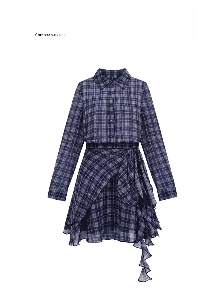 Plaid Turn-down Collar A-line Long Sleeve Dress Women's Spring New Style Casual High Waist Polyester Fiber Skin-friendly Brea...
Plaid Turn-down Collar A-line Long Sleeve Dress Women's Spring New Style Casual High Waist Polyester Fiber Skin-friendly Brea...