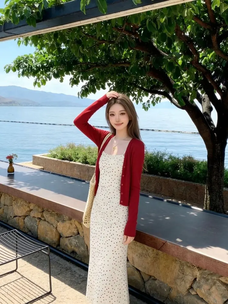 Summer Polka Dot Halter Neck Dress Women's Fashion Slim Fit Wrap around Waistline High Waist Two Piece Set Breathable Casual ...
Summer Polka Dot Halter Neck Dress Women's Fashion Slim Fit Wrap around Waistline High Waist Two Piece Set Breathable Casual ...