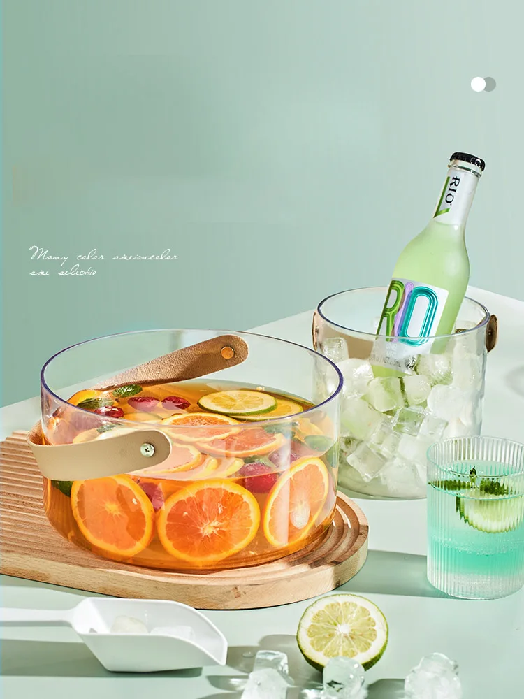 New Arrival Transparent Ice Bucket Summer Cooler Ice Cube Barrel Beer Cola Basket Champagne Wine Bowl Desktop Flower Vase
New Arrival Transparent Ice Bucket Summer Cooler Ice Cube Barrel Beer Cola Basket Champagne Wine Bowl Desktop Flower Vase