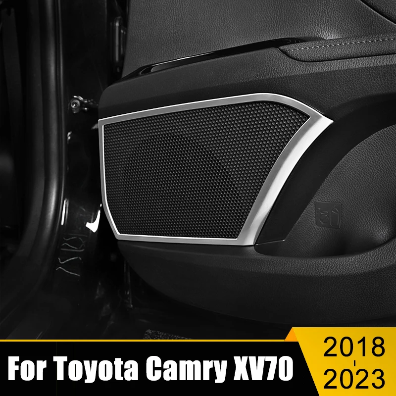 Stainless Steel Car Audio Trim Cover Interior Door Speaker Stereo Sound Frame Case For Toyota Camry 70 XV70 2018-2021 2022 2023
Stainless Steel Car Audio Trim Cover Interior Door Speaker Stereo Sound Frame Case For Toyota Camry 70 XV70 2018-2021 2022 2023