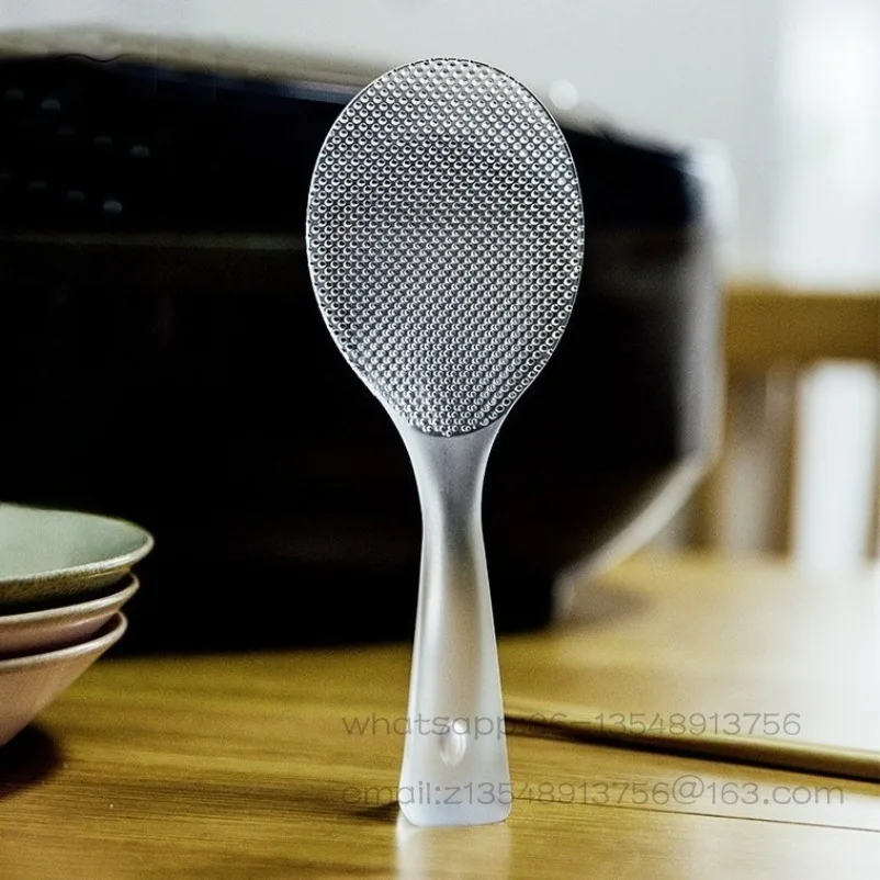 Standing transparent rice spoon is not easy to stick to rice spoon cooker rice spatula
Standing transparent rice spoon is not easy to stick to rice spoon cooker rice spatula