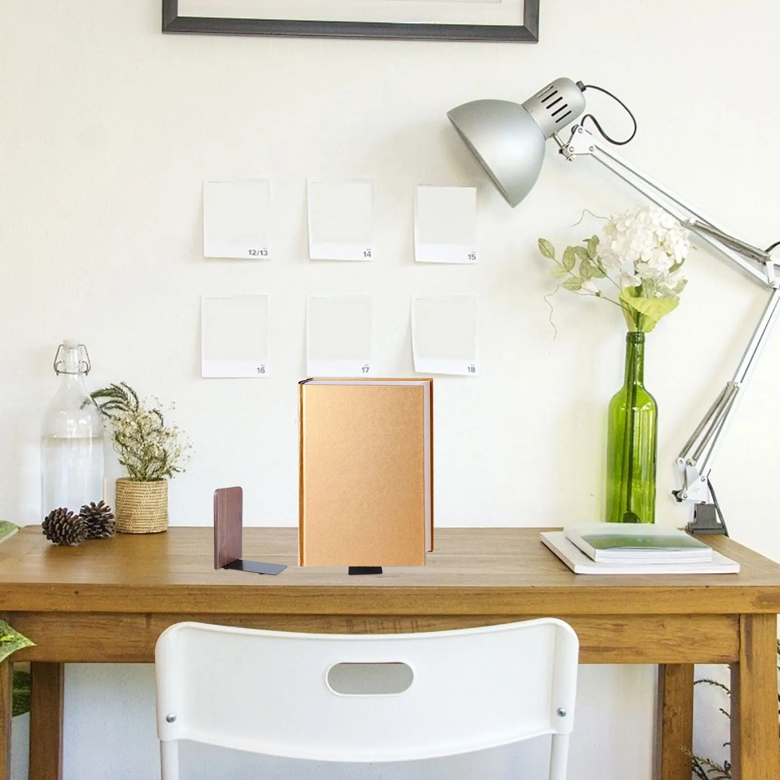 2Pcs Multi Functional Premium Wood Bookends Creative Design for Keeping Books Magazines Neat on Shelves Book Stoppers
2Pcs Multi Functional Premium Wood Bookends Creative Design for Keeping Books Magazines Neat on Shelves Book Stoppers