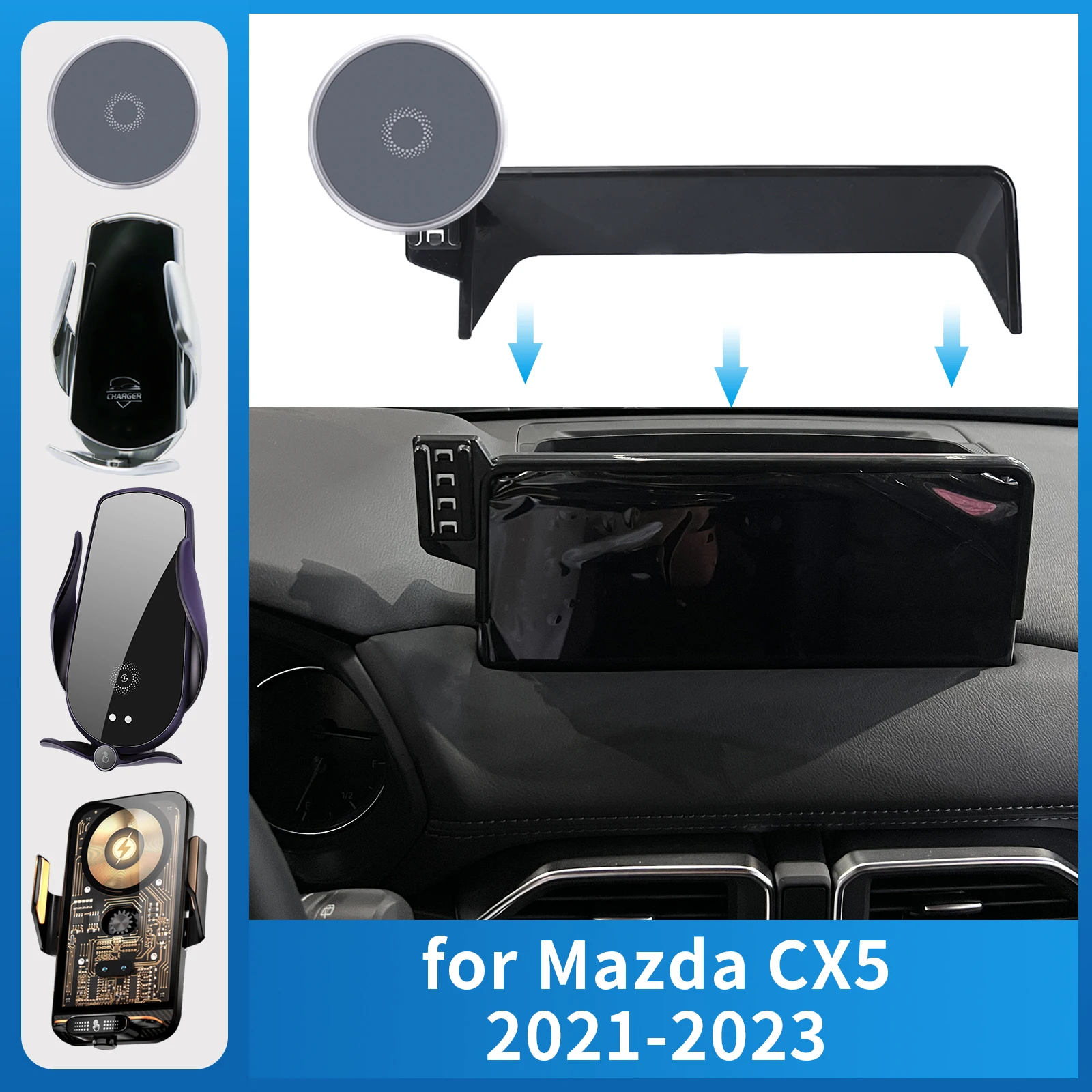for Mazda CX-5 2021-2023 CX5 KFCar Phone Holder Screen Fixed Navigation Bracket Base Wireless Charging
for Mazda CX-5 2021-2023 CX5 KFCar Phone Holder Screen Fixed Navigation Bracket Base Wireless Charging