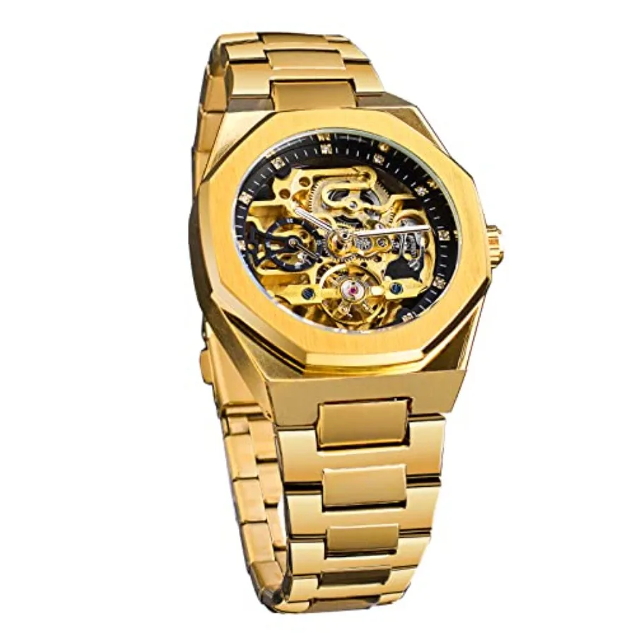 Vintage Watch for Men Engraved Automatic Self-Wind Mechanical Big Dial Luminous Moon Phase en Hollow Tattoo Pattern Wrist Watch
Vintage Watch for Men Engraved Automatic Self-Wind Mechanical Big Dial Luminous Moon Phase en Hollow Tattoo Pattern Wrist Watch