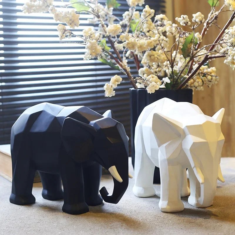 Geometric Pattern Elephant Sculpture Resin Animal Statue Souvenir ArtCraft Special Gift Ornament for Home Office Decor
Geometric Pattern Elephant Sculpture Resin Animal Statue Souvenir ArtCraft Special Gift Ornament for Home Office Decor