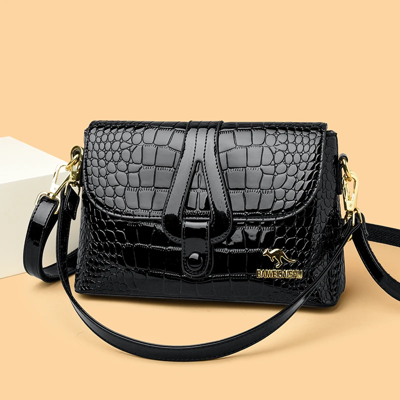 2025 Patent Leather High Quality Luxury Handbag Designer Women Crossbody Bags Fashion Crocodile Pattern Shoulder Bag Totes Bags
2025 Patent Leather High Quality Luxury Handbag Designer Women Crossbody Bags Fashion Crocodile Pattern Shoulder Bag Totes Bags