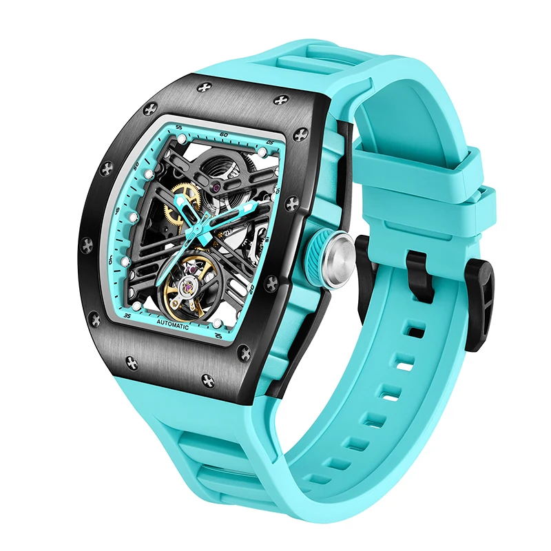 Carbon Fiber Mechanical Watch Cyberpunk Style Waterproof Crystal Dial Collector's Limited Edition Fashion Sport Wristwatch
Carbon Fiber Mechanical Watch Cyberpunk Style Waterproof Crystal Dial Collector's Limited Edition Fashion Sport Wristwatch