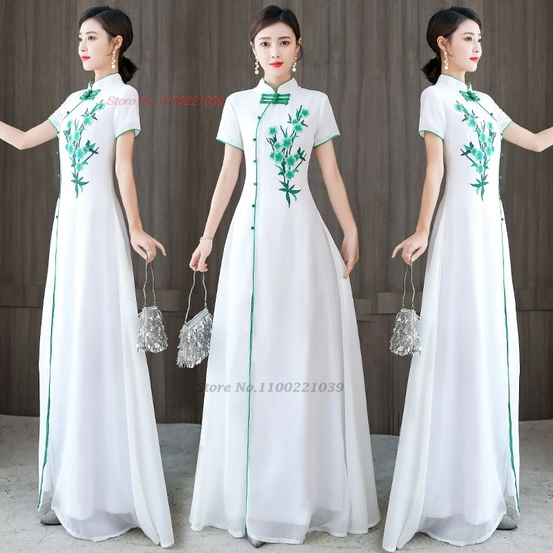 2026 chinese traditional dress qipao national flower embroidery cheongsam dress oriental retro banquet evening dress vestido
2026 chinese traditional dress qipao national flower embroidery cheongsam dress oriental retro banquet evening dress vestido