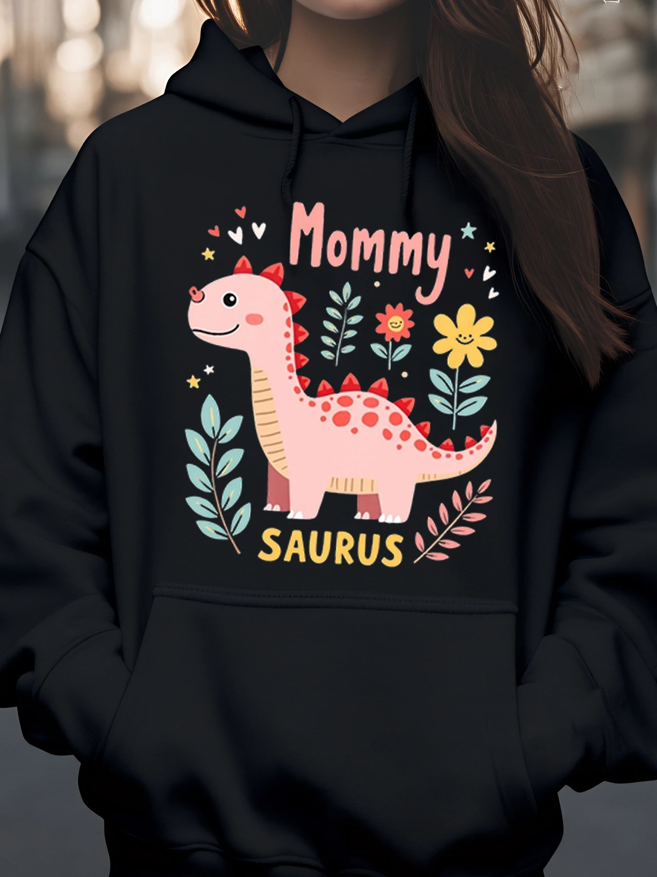 Толстовка с принтом динозавра Mommy Saurus, повседневная одежда ко Дню матери, женская
Толстовка с принтом динозавра Mommy Saurus, повседневная одежда ко Дню матери, женская