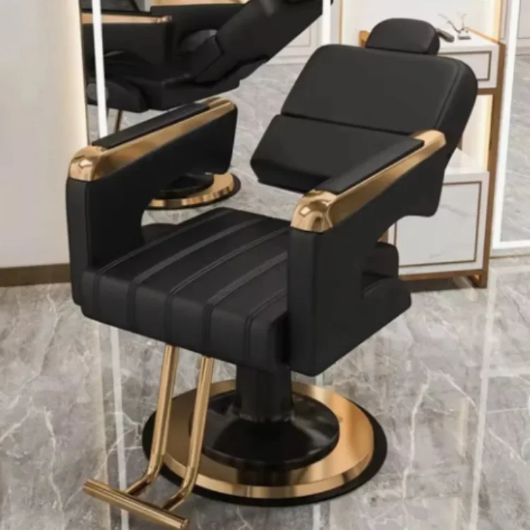 High Quality Black Metal Frame Salon Furniture Styling Hairdressing Chair Luxury Barber Shop Custom Chair
High Quality Black Metal Frame Salon Furniture Styling Hairdressing Chair Luxury Barber Shop Custom Chair