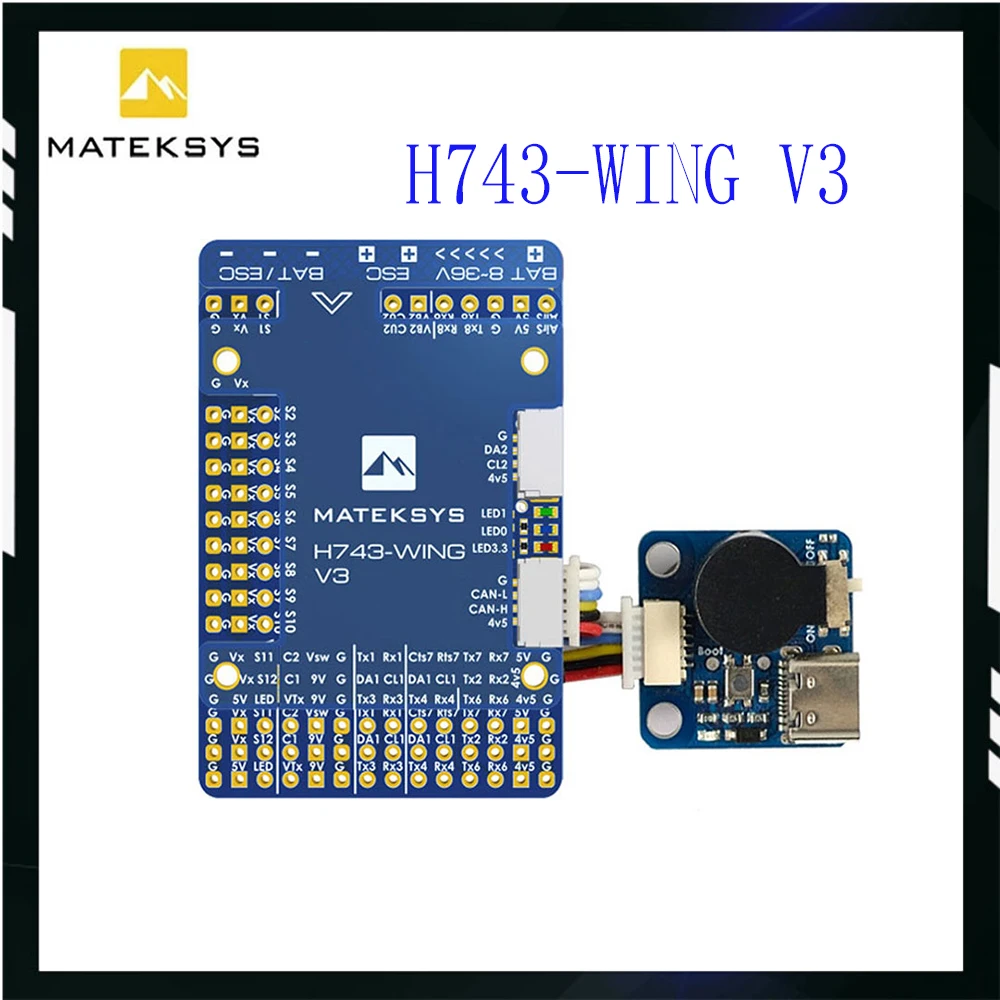 Fei KongH743-WING V3 STM32H743VIT6 Встроенная поддержка экранного диска с двойной камерой INAV Контроллер полета для RC FPV самолетов Дроны с фиксированным крылом
Fei KongH743-WING V3 STM32H743VIT6 Встроенная поддержка экранного диска с двойной камерой INAV Контроллер полета для RC FPV самолетов Дроны с фиксированным крылом