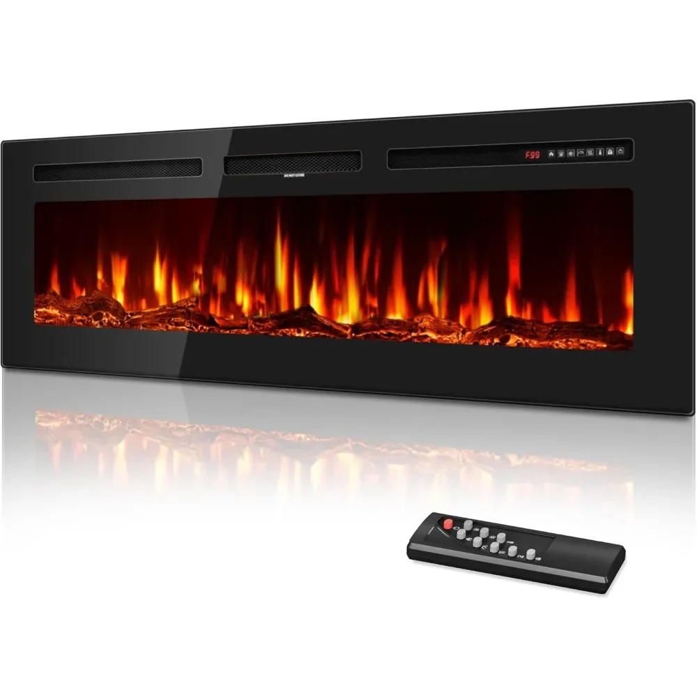 Electric Fireplace 60 Inches, Floating Wall Faux Fireplace Electric with Realistic Flames Ultra-Thin Fire Place Heater
Electric Fireplace 60 Inches, Floating Wall Faux Fireplace Electric with Realistic Flames Ultra-Thin Fire Place Heater