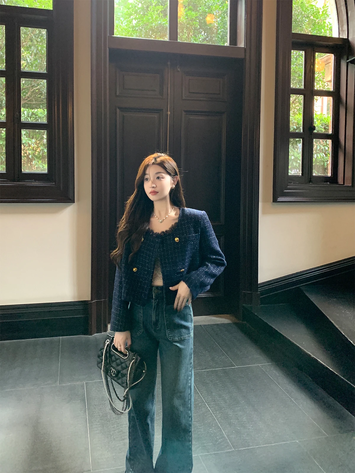 High Waist Straight Leg Jeans Women's Denim Pants City Walk Retro Style Cotton Stretch Blue Jeans Long Trousers Wear Resistant
High Waist Straight Leg Jeans Women's Denim Pants City Walk Retro Style Cotton Stretch Blue Jeans Long Trousers Wear Resistant