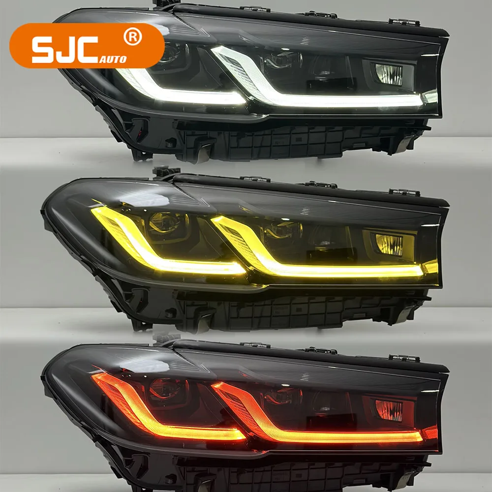 SJC High-quality Headlight For BMW F90 5 Series G30 G38 2018-2020 Black Frame Black Eyebrows White Yellow Red Triple Color
SJC High-quality Headlight For BMW F90 5 Series G30 G38 2018-2020 Black Frame Black Eyebrows White Yellow Red Triple Color