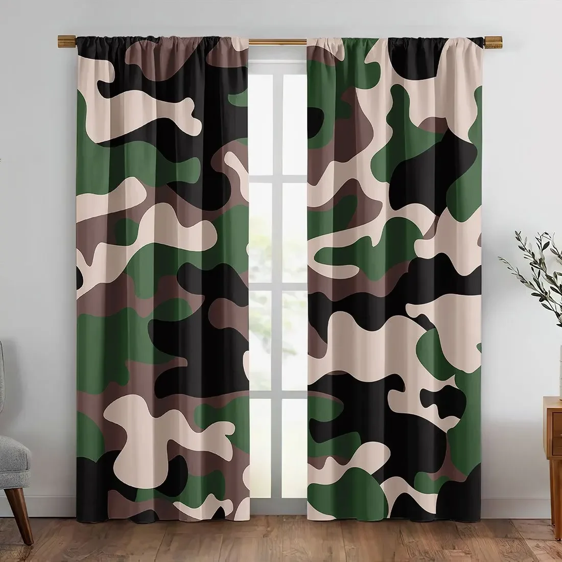 Four-color camouflage theme Print Drapes Room Darkening Window Curtains for Home Decor,Rod Pocket Blackout Curtains Bedroom
Four-color camouflage theme Print Drapes Room Darkening Window Curtains for Home Decor,Rod Pocket Blackout Curtains Bedroom