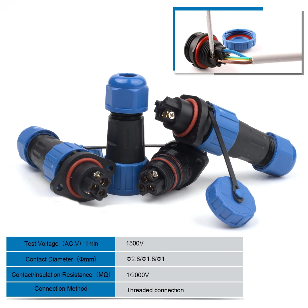 IP68 Aviation 2/3/4Pin Waterproof Solder Plug Socket Wire Joint Electrical Connector Male Plug Female Socket Panel Mount DIY GO
IP68 Aviation 2/3/4Pin Waterproof Solder Plug Socket Wire Joint Electrical Connector Male Plug Female Socket Panel Mount DIY GO