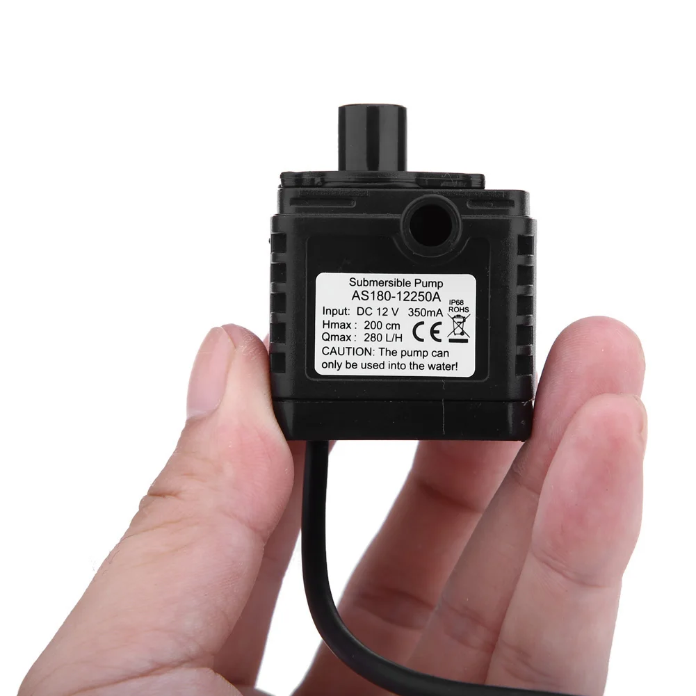 Car Micro Pumps DC12V 350mA 280L/H Mini Submersible Water Pump Waterproof Fountain Pump Powerful for Pool Aquarium Fish Tank
Car Micro Pumps DC12V 350mA 280L/H Mini Submersible Water Pump Waterproof Fountain Pump Powerful for Pool Aquarium Fish Tank