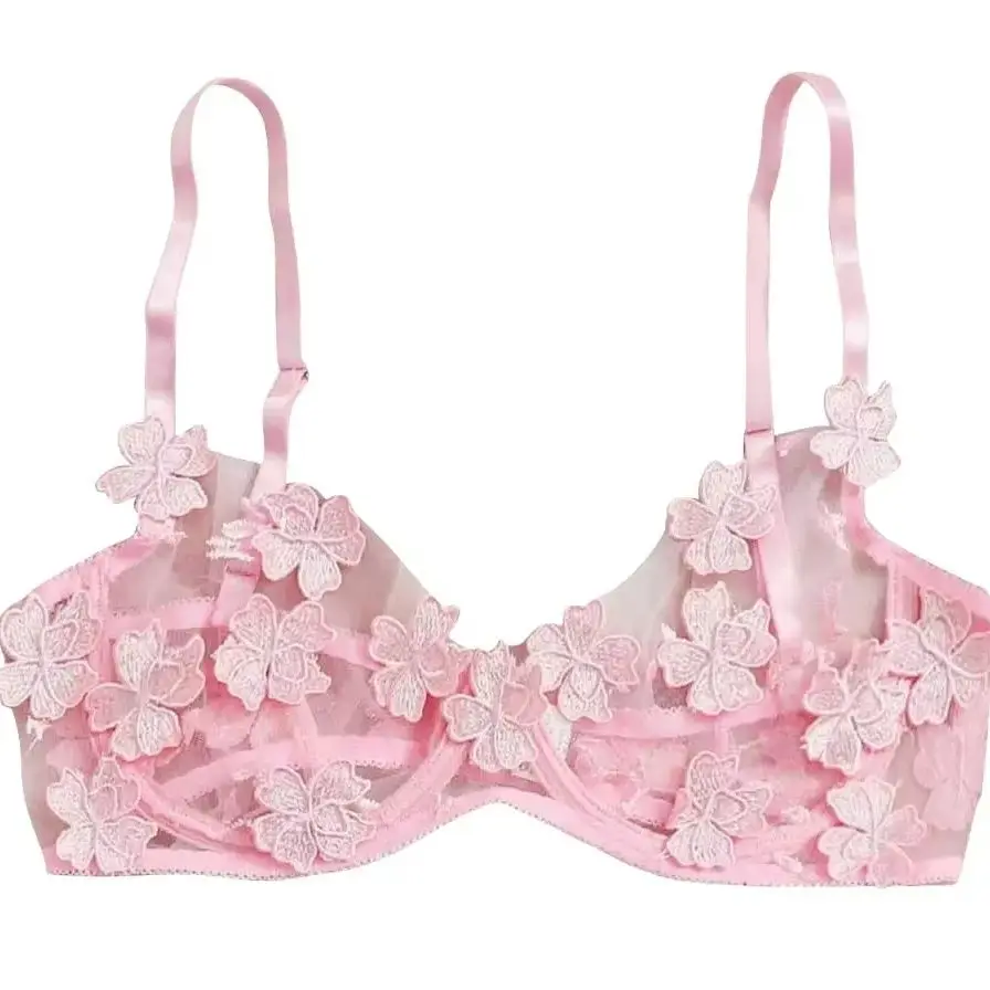 Women Lace Embroidery Lingerie Set Cute Flowers Embroidery Low Waist G String Underwear Ladies Translucent Lingeries Sexy Hot
Women Lace Embroidery Lingerie Set Cute Flowers Embroidery Low Waist G String Underwear Ladies Translucent Lingeries Sexy Hot