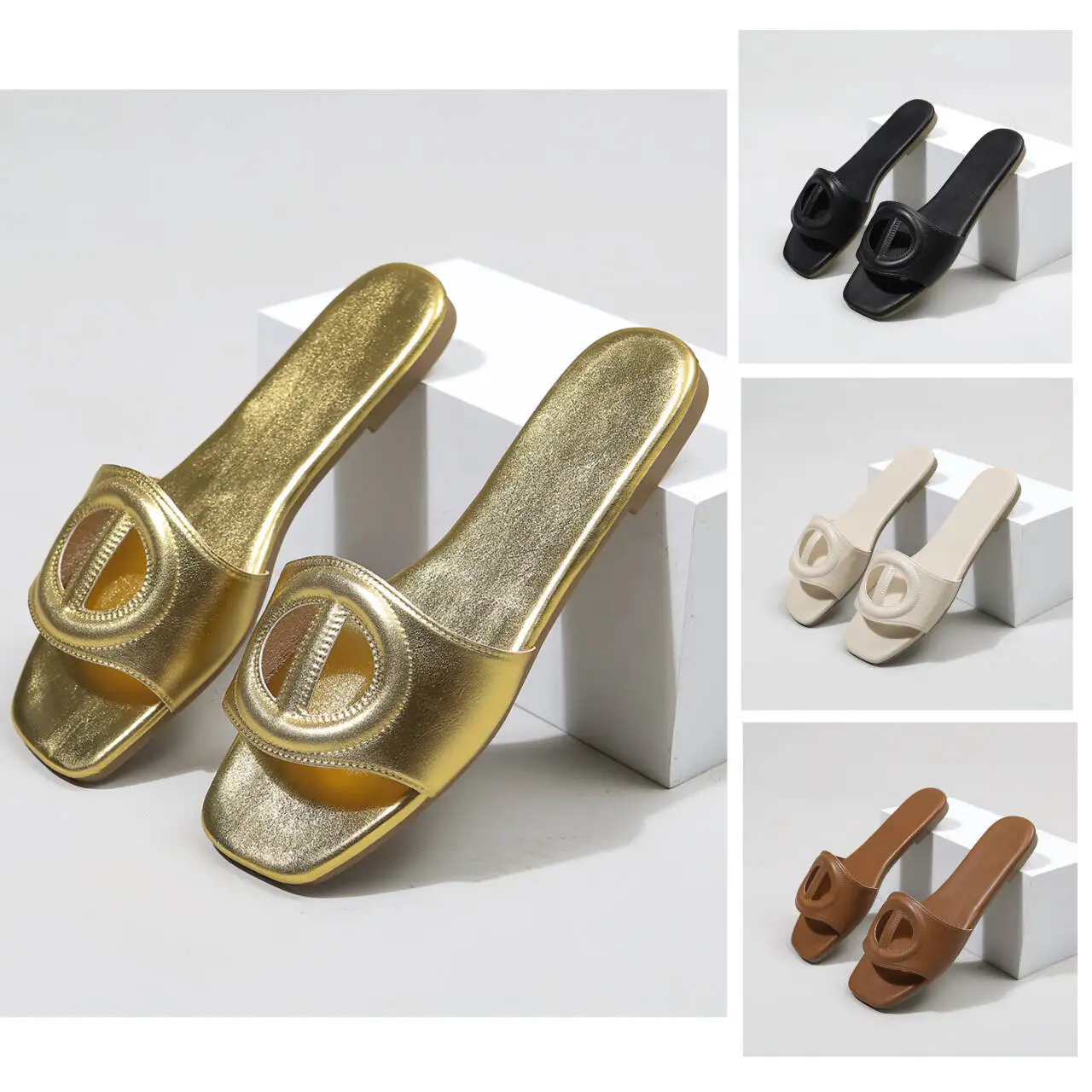 Women's Luxury Openwork Square Toe Flat Summer Sandals - Fashion Outdoor Slippers Ready to Ship
Women's Luxury Openwork Square Toe Flat Summer Sandals - Fashion Outdoor Slippers Ready to Ship
