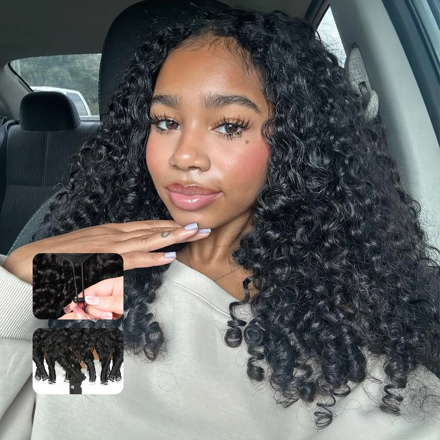 250% Density Burmese Curly Half Wig 28 30 38 Inch Glueless 3 In 1 Seamless Flip Over Human Hair Half Wigs for Black Women No Glue No Lace Wig with Spiral Ends
250% Density Burmese Curly Half Wig 28 30 38 Inch Glueless 3 In 1 Seamless Flip Over Human Hair Half Wigs for Black Women No Glue No Lace Wig with Spiral Ends
