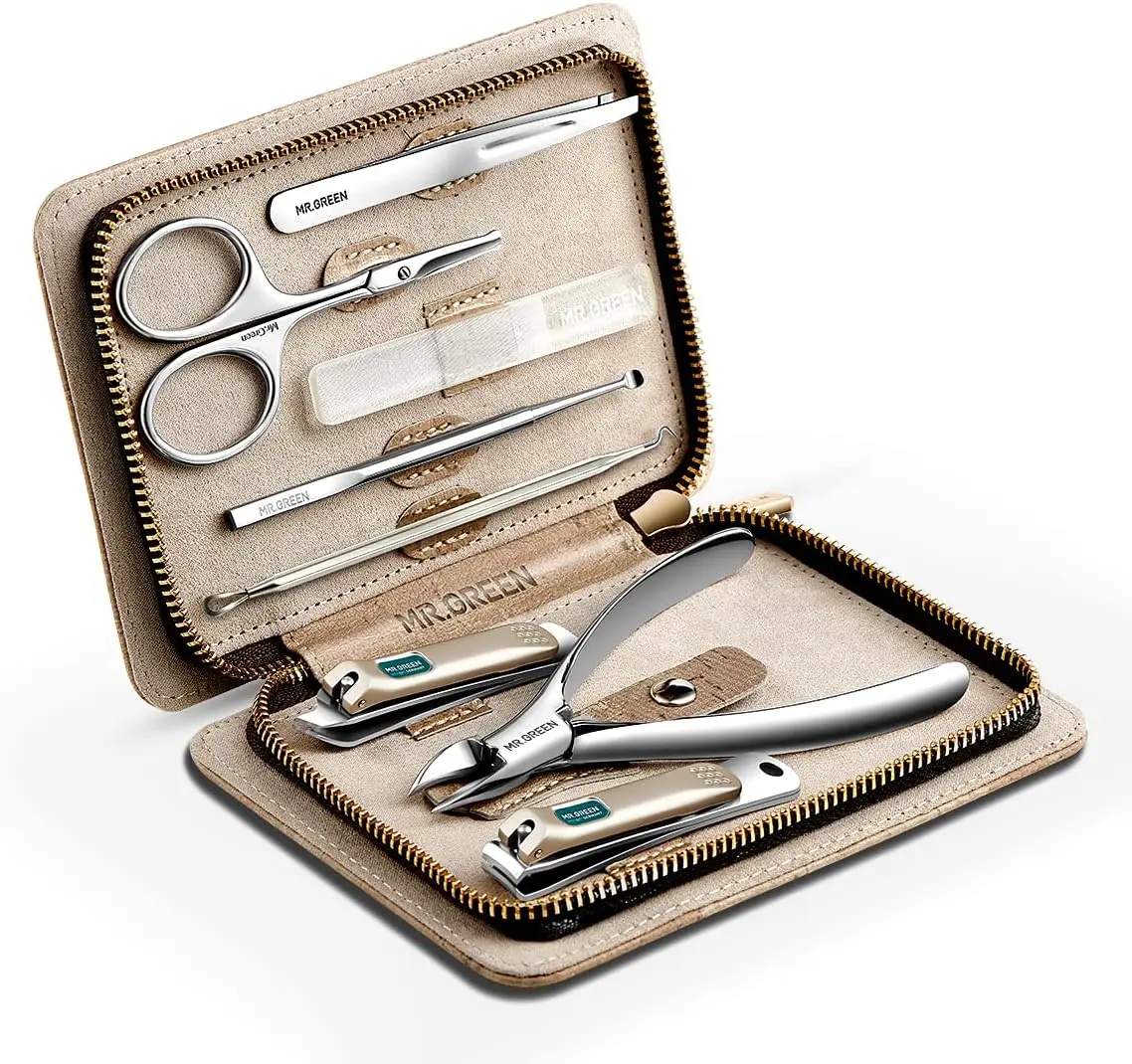 Professional 8-in-1 Manicure Pedicure Kit with Stainless Steel Tools and PU Leather Case
Professional 8-in-1 Manicure Pedicure Kit with Stainless Steel Tools and PU Leather Case