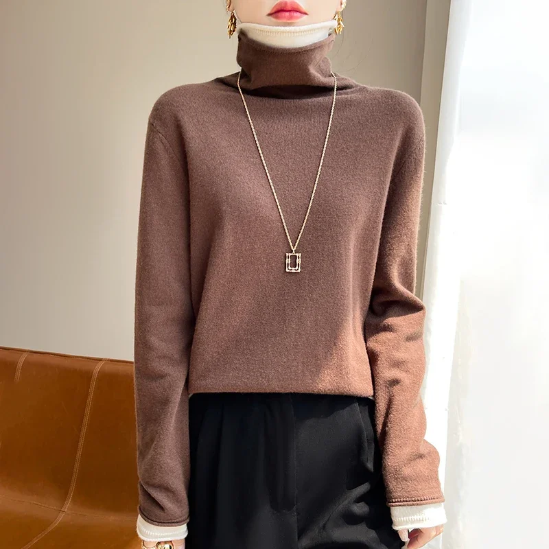Pop Sweater Autumn/Winter Sheep Turtleneck Pullover Sweater Women's Pullover Women's Double Neck
Pop Sweater Autumn/Winter Sheep Turtleneck Pullover Sweater Women's Pullover Women's Double Neck
