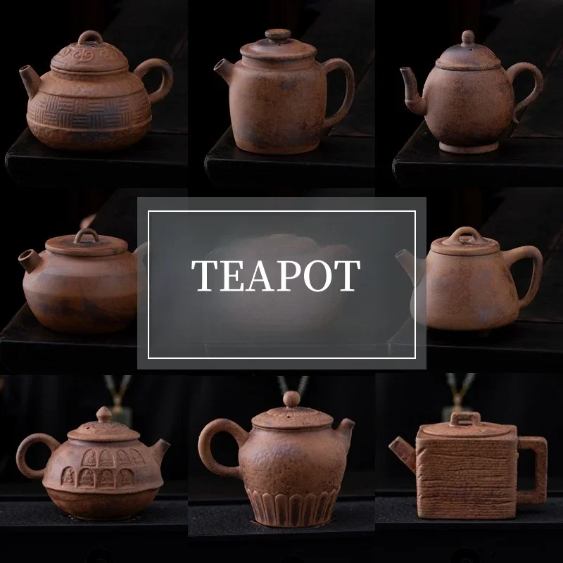 Retro Japanese Style Pot Teapot Kung Fu Coarse pottery Tea Making Device Tea Infuser Tea Kettle Chinese Small Teapot
Retro Japanese Style Pot Teapot Kung Fu Coarse pottery Tea Making Device Tea Infuser Tea Kettle Chinese Small Teapot