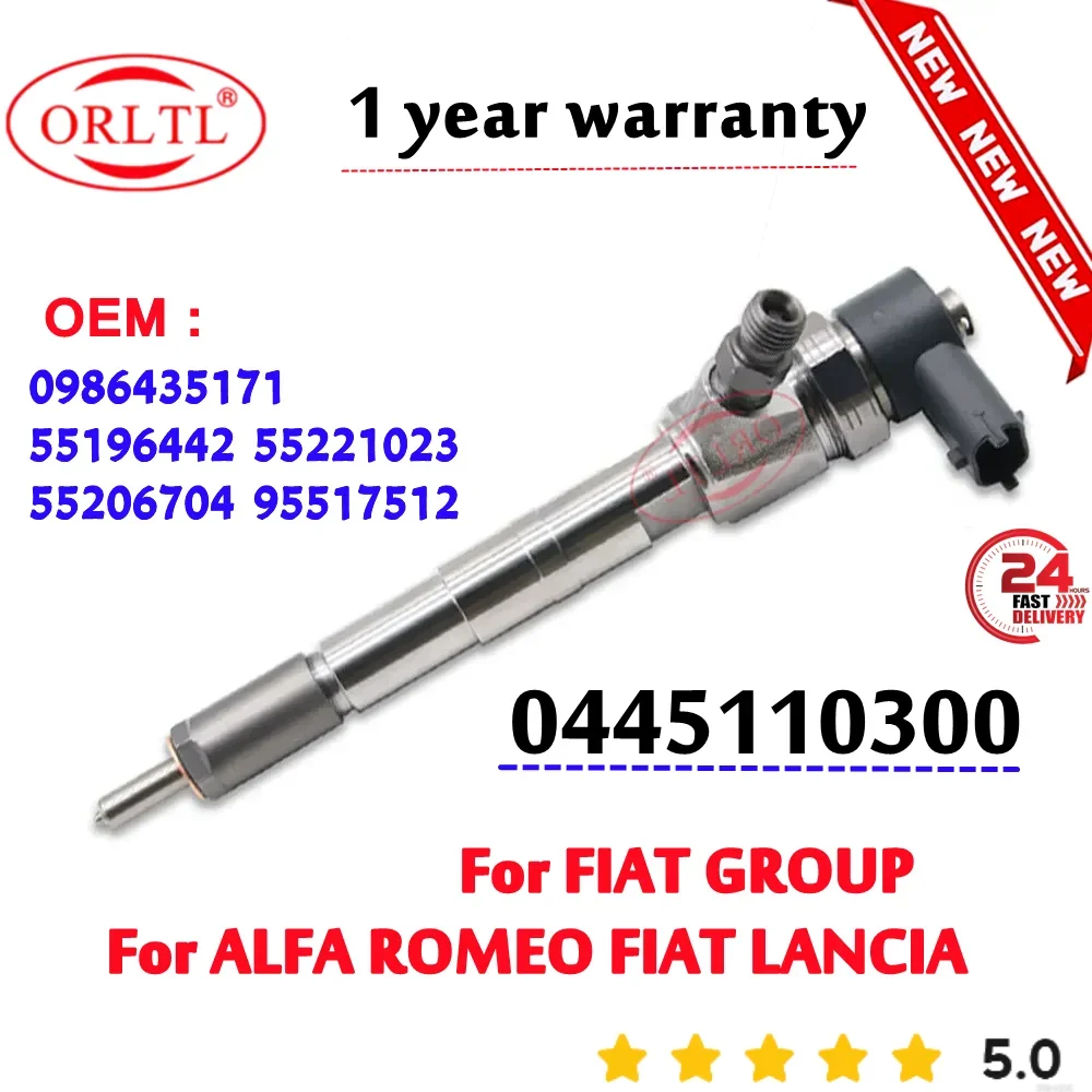 0445 110 300 Genuine Fuel Injector 0445110300 0986435171 for BOSCH ALFA ROMEO FIAT LANCIA 55206704 55221023 55196442 95517512
0445 110 300 Genuine Fuel Injector 0445110300 0986435171 for BOSCH ALFA ROMEO FIAT LANCIA 55206704 55221023 55196442 95517512