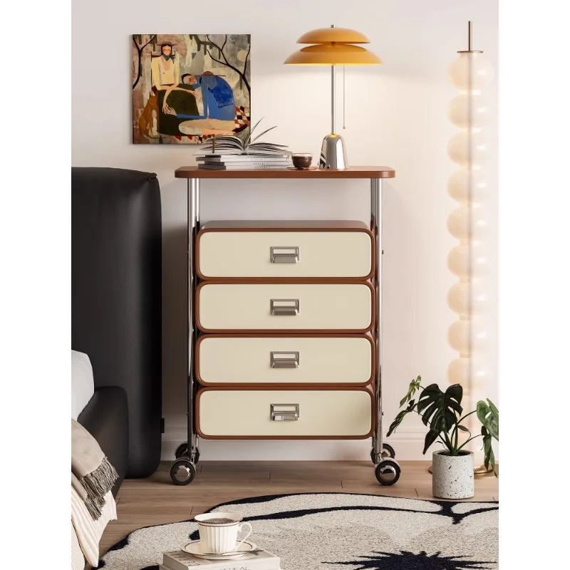 Simple modern art style chest household living room bedroom wall storage cabinet roller movable cabinet
Simple modern art style chest household living room bedroom wall storage cabinet roller movable cabinet