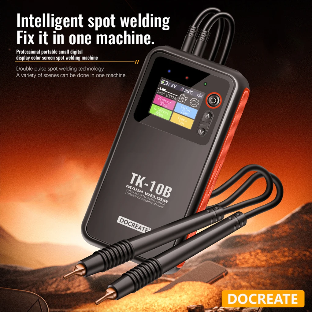 Portable Intelligent Color Screen Spot Welding Machine Digital Display Battery Pack Welding Tool for 18650 Battery Welding
Portable Intelligent Color Screen Spot Welding Machine Digital Display Battery Pack Welding Tool for 18650 Battery Welding