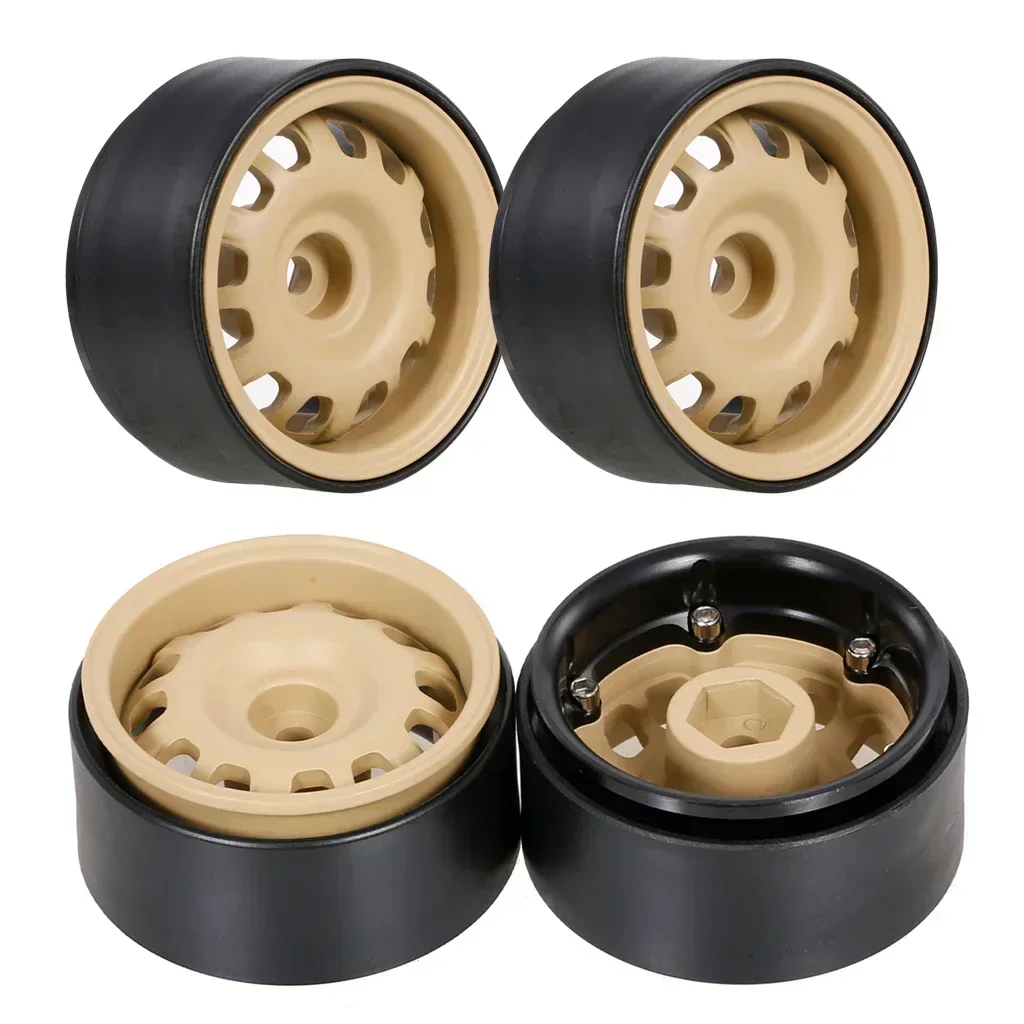 4PCS 1.9" Beadlock Wheel Rims for 1/10 RC Crawler Car Axial SCX10 II 90046 Trxs TRX-4 RedCat Gen8
4PCS 1.9" Beadlock Wheel Rims for 1/10 RC Crawler Car Axial SCX10 II 90046 Trxs TRX-4 RedCat Gen8